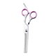 thumbnail image 3 of Kit de 2 Piezas de Tijeras para Cortar Cabello y Tijeras Desbastadoras Profesionales - Tijeras de Peluquería con Filo de Navaja para Texturizar, de Acero Inoxidable, 6 Pulgadas, Color Plata-Rosa, 3 of 13
