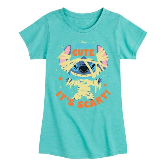 Lilo & Stitch - So Cute It's Scary - Toddler And Youth Girls Short Sleeve Graphic T-Shirt