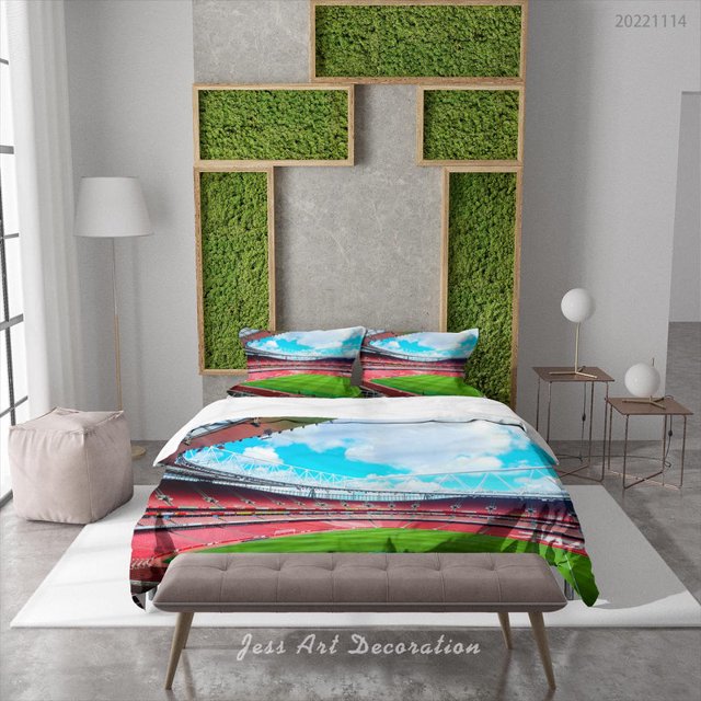 3D Arsenal FC Cloud Sky Spectator Seats Quilt Cover Set Bedding Set Duvet Cover