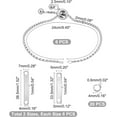 thumbnail image 5 of 6Sets Engravable Bracelets DIY Kit Including Rectangle Engravable Blank Tags Links Connectors 24cm Stainless Steel Adjustable Slider Bracelet 4mm Jump Rings for Bracelets Making for DIY, 5 of 9