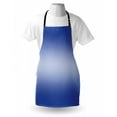 thumbnail image 3 of Ombre Apron Evening Sky After the Sun Sets Day and Nignt Inspired Dark Blue Color Modern Design, Unisex Kitchen Bib Apron with Adjustable Neck for Cooking Baking Gardening, Navy Blue, by Ambesonne, 3 of 3