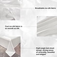 thumbnail image 4 of Bed Sheets Full Soft Bed Sheets Full Bed Set Ice Silk Bed Sheet Pillow Case 3-Piece Set - Silky and Luxurious Soft Ice Silk Bed Sheet Suitable for All Seasons Cool Ice Silk Fabric Machine Washab, 4 of 9