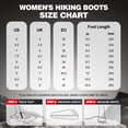 thumbnail image 4 of R CORD Women Hiking Boots Waterproof Slip-Resistant Mid-Cut Cushioned Ankle Support Traction Long-Lasting Wear for Rainy Dog Walks Daily Errands Weekend Hikes Peach Size 8.5, 4 of 7