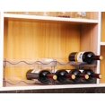 thumbnail image 3 of Paquete de 4 soportes apilables para botellas de vino y agua, soporte independiente para botellas de vino y nevera, soporte de plástico para botellas de agua, capacidad para 12 botellas, 3 of 5