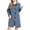 Blue-1, variant on Pea Coats For Women Elegant 2025 Single Breasted Mid Length Wool Coat Long Sleeve Lapel Collar Overcoat Winter