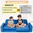 thumbnail image 2 of 15 piezas modular niños jugar sofá, Niños sofá sofá para niños, Niños sofás fuerte kit de construcción para muebles de sala de juegos, Niños jugar sofás, Sofá convertible para niños y niñas, 2 of 5