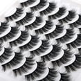 thumbnail image 4 of 16 Pairs False Eyelashes Volume Natural Fake Lashes 3D Faux Pack, 4 of 5
