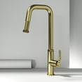 thumbnail image 4 of VIGO Hart Angular Single Handle Pull-Down Spout Kitchen Faucet in Matte Brushed Gold, 4 of 13