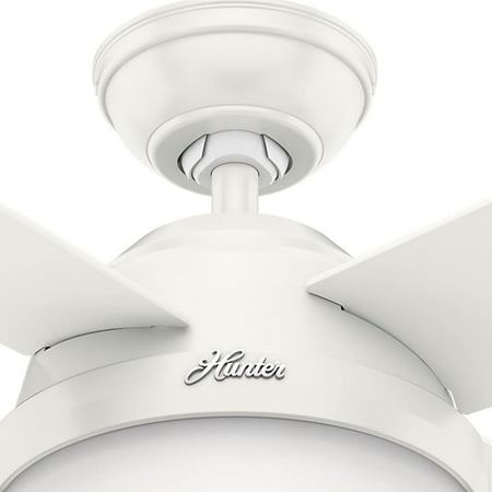 Hunter Dempsey 44 Quiet Ceiling Fan With Led Light And Handheld Remote White Canada Hunter Dempsey 44 Quiet Ceiling Fan, Quiet Ceiling Fans No Light
