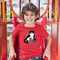 thumbnail image 3 of Tee Hunt My Cat was Right About You Youth T-Shirt Cat Lover Funny Kitty Kitten Kids, Red, Medium, 3 of 5
