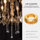 thumbnail image 1 of AURARMLET 12Ud Accesorios Para Lámparas Anillos Metálicos Decorativos Para Lámparas Y, 1 of 6