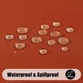 thumbnail image 5 of Smiry Waterproof Rectangle Tablecloth, 52x70 Rust Polyester Table Cloth, Decorative Table Cover, 5 of 7