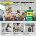 thumbnail image 5 of High-Strength AB Metal Repair Glue, Heavy Duty Metal Adhesive for Crack Fill & Bonding, Heat Resistant Waterproof Epoxy Glue for Metal Plastic Ceramic DIY Repair & Home Fixing (Gray), 5 of 7