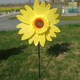 thumbnail image 5 of BESTSKY Flowers,Vibrant Design Wind Spinners Outdoor,Easy Installation and Movement Colorful Wind Spinner for Garden,Yellow, 5 of 5