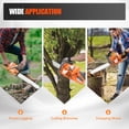 thumbnail image 5 of TFCFL 24" 65/72cc Gasoline Chainsaw Tree Cutting Wood Pruning Gas Sawing Crankcase Chain Saw, 5 of 32