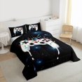 thumbnail image 3 of Feelyou White Game Console Queen Comforter Set, Galaxy Stars Bedding Comforter Set, 3pcs, 3 of 8