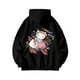 thumbnail image 4 of American niche fun graffiti cartoon hello kitty hooded sweater women's autumn and winter loose slimming coat, 4 of 4