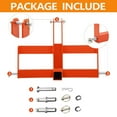 thumbnail image 4 of Yeshouse 3-Point Hitch Receiver with 2" Receiver, Draw-bar & Suitcase Weight Brackets, 3 Point Quick Hitch for Category 1 Tractor, 4 of 6