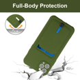 thumbnail image 6 of case for iPhone 11 Pro Max Case with Card Holder [Soft Microfiber Lining] Silicone Slim Thin Phone Cases Shockproof Protective iPhone 11 Pro Max Wallet Case Green, 6 of 12