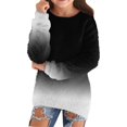 thumbnail image 2 of GiLiling Chandails pour Filles Automne Hiver, Chandail Confortable, Ample et Moelleux, Col Rond, Léger, Manches Longues (Noir, 13-14 Ans), 2 of 5