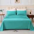 thumbnail image 3 of 4 Piece Queen Bed Set Cotton Blend Skin Friendly Breathable Bedding with Sheet Pillowcase, 3 of 6