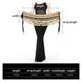 thumbnail image 3 of Belly Dance Hip Scarf Waist Chain Colored Diamond Waist Necklace with Coins for Women Performance, 3 of 3