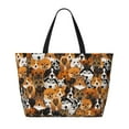 thumbnail image 2 of Xecao Dogs Different Breeds for versatile beach bag for women includes zipper pockets and waterproof material, ideal for vacations and adventures., 2 of 7