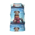 thumbnail image 2 of Easygdp Elephant Sits Men's Mesh Basketball Jersey Quick Drying Sleeveless Shirts Fitted Muscle Tank Tops Sport Round Neck T-Shirt - X-Large, 2 of 9