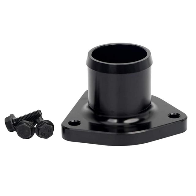 Carcasa de termostato de automóvil para 7.3L 1999 a 2003 reemplazos directos, hecho de aleación de aluminio forjado 6061 libre de Negro