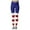 Dark Blue, variant on Bjutir Independence Day Yoga Pants Summer Flag Star Stripe Print Tights Compression Tummy Control Casual Yoga Pants Stright Slim Leg High Waist Long Leggings Running Leggings For Women Blue L