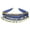 Royal Blue, variant on Shimmering Belly Dance Dog Waist Skirt Adjustable Length Corgy Belly Dancing Costume Pet Party and Stage Show Accessory