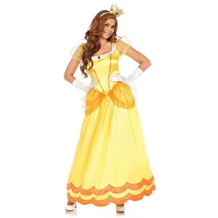 Leg Avenue Women's Yellow Sunflower Princess Costume, Small, Yellow/Orange