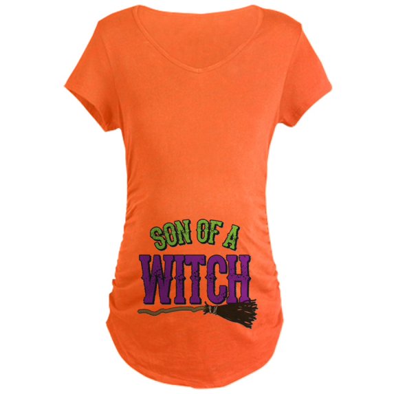 CafePress - Son Of A Witch Maternity Dark T Shirt - Maternity Dark T-Shirt