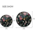 thumbnail image 2 of Dreamtimes Peony Flower Leaves Pattern Wall Clock Silent Non Ticking 12 Inch Round Easy to Read for Home Office School Clock, 2 of 7