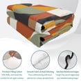 thumbnail image 4 of Queen Quilt Set 90''x96'', Luxurious Lightweight Bedspread Coverlet with 2 Pillow Shams, Abstract Middle Century European American Colors Breathable All Season Quilt Bedding for Bedroom/Guest Room, 4 of 9