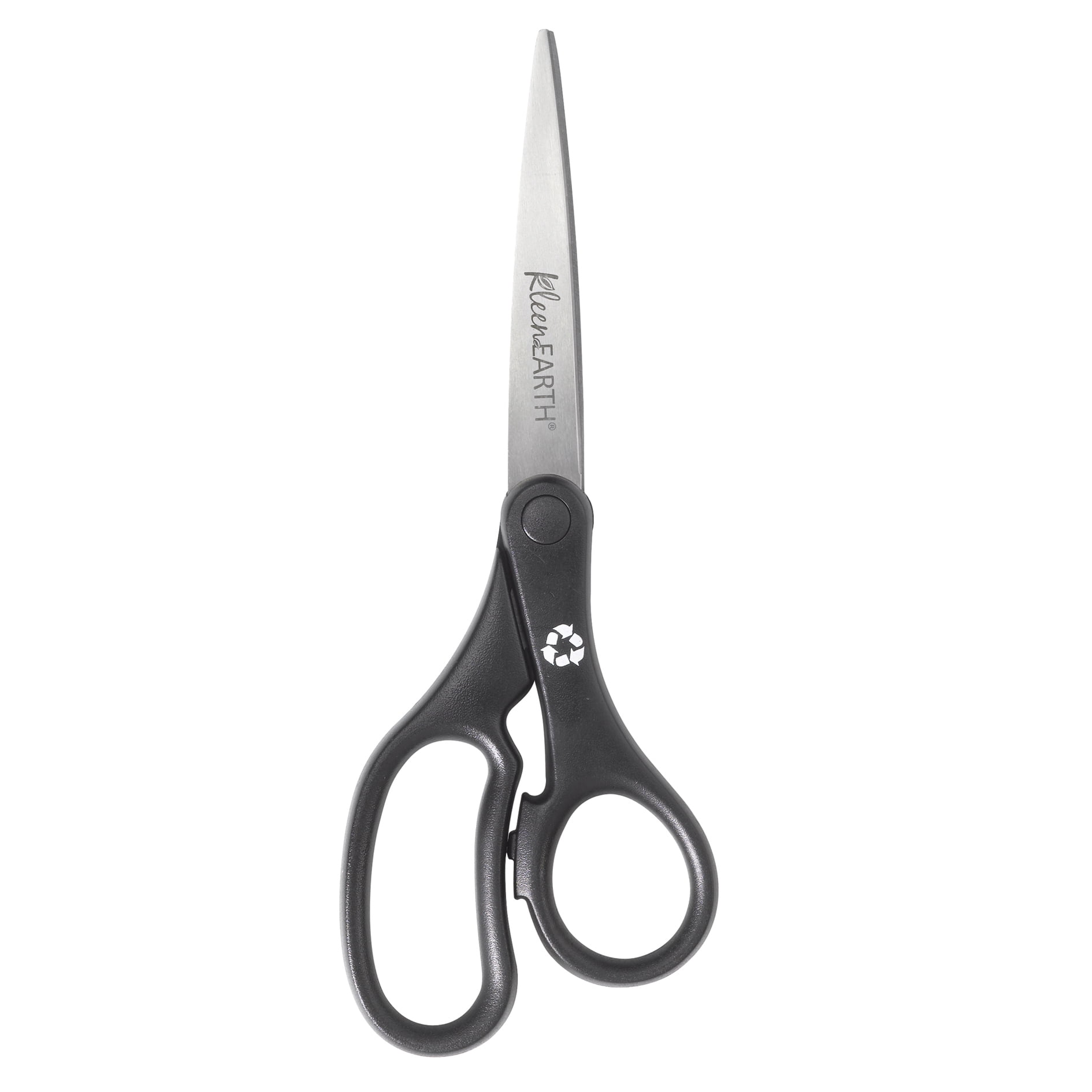 Westcott KleenEarth Basic 8" Scissors, Straight, Black, Pack of 6