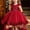 Wine, variant on Girls Mini Gown Sequin Embroidery Flower Ruffle Sleeve Cinched A-Line Tutu Princess Dress Kids Elegant Fluffy Mesh Layered Dresses Wine 3-4 Years