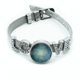 thumbnail image 1 of Dark Metal rasguño aspero patron de textura Pulsera pulsera pulsera de cristal amor pulsera ajustable, 1 of 2