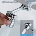 thumbnail image 2 of Extensor de grifo de 1-2 piezas, brazo robótico de aleación, 1080 ° Extensión de grifo universal giratoria, grifo giratorio para lavabo de baño, 2 of 5