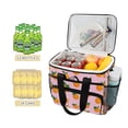 thumbnail image 2 of FORMRS Insulated Cooler Bag 24 Cans Capacity Soft Leakproof Lunch Box with Side Pockets, Cartoon Oranges, 2 of 7