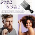 thumbnail image 5 of 3 Pieces Wide-Tooth Comb Detangling Shower Comb Set, Wide-Tooth Comb, Pick Comb, All Purpose Comb, Anti-Static Comb Afro Hair Carbon Fiber Pick B, 5 of 5