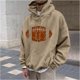 thumbnail image 1 of Sudadera con capucha para hombre, estilo casual, con cuello redondo, estampado, manga larga, blusa de poliéster, 1 of 6