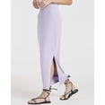 thumbnail image 5 of Real Essentials 3 Pack: Women's Ribbed High Waisted Maxi Skirt with Side Slit - Casual Long Pencil Skirt, 5 of 8