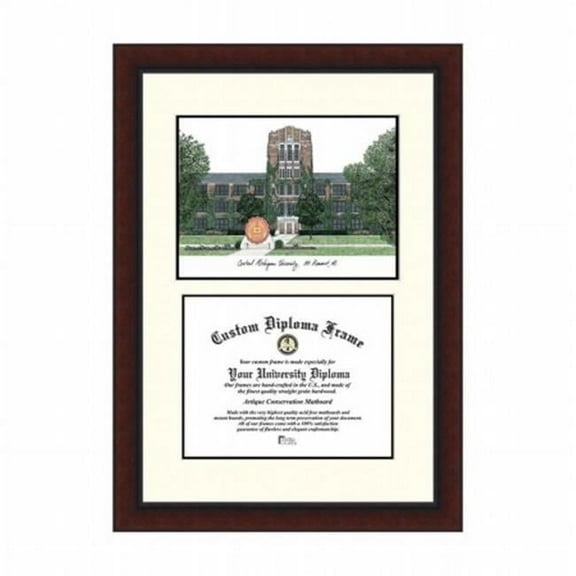 Campusimages MI999LV Central Michigan University Legacy Scholar Diploma Frame