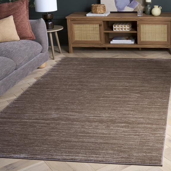 SAFAVIEH Vision Adrasteia Overdyed Solid Area Rug, Light Brown, 5'1" x 7'6" - Modern Design, Light Brown, Non-Shedding & Easy Cleaning, Ideal for Living Room, Bedroom, Dining Space