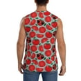 thumbnail image 4 of Fotbe Men's Cute Tomato Print Men's Sleeveless Muscle Tank Tops Casual T-Shirts for Gym Workout Beach-XX-Large, 4 of 8