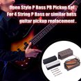 thumbnail image 4 of 2 Pieces P-Bass Soundhole Pickups with Mounting Screws String Bridge Precision Replacement Parts Maintenance Kit Accessories, 4 of 7