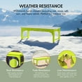 thumbnail image 6 of WestinTrends Malibu 46" length backless Outdoor Garden Bench, Lime, 6 of 16