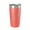 Coral, variant on Lake Wallula Map Tumbler Travel Mug Insulated Laser Engraved Coffee Cup Washington 20 oz White