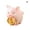 A, variant on Soumake Cute Resin Money Lucky Pig Figurine Statue Diy Miniature Garden Table Ornament Household